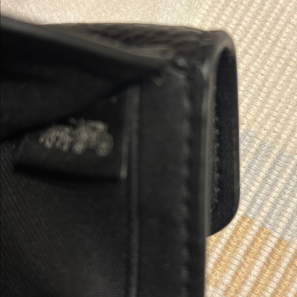 Coach Black Snap Wallet with Gold Horse and Carriage Buckel (Georgie) - Picture 9 of 9